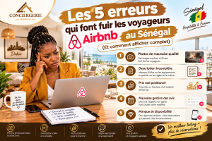 Les 5 erreurs qui font fuir les voyageurs Airbnb au Sénégal (Et comment afficher complet)