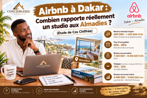 Airbnb à Dakar : Combien rapporte réellement un studio aux Almadies ? (Étude de Cas Chiffrée)