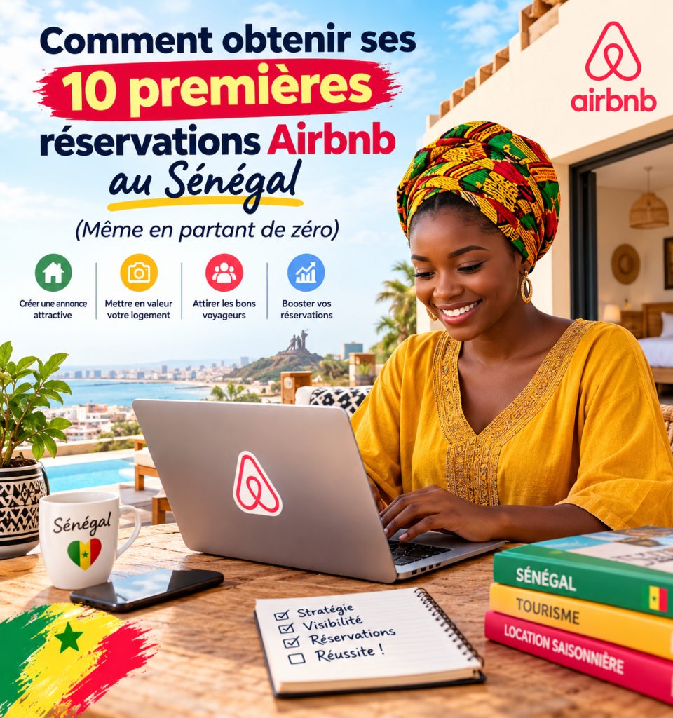 Comment obtenir ses 10 premières réservations Airbnb au Sénégal (Même en partant de zéro)